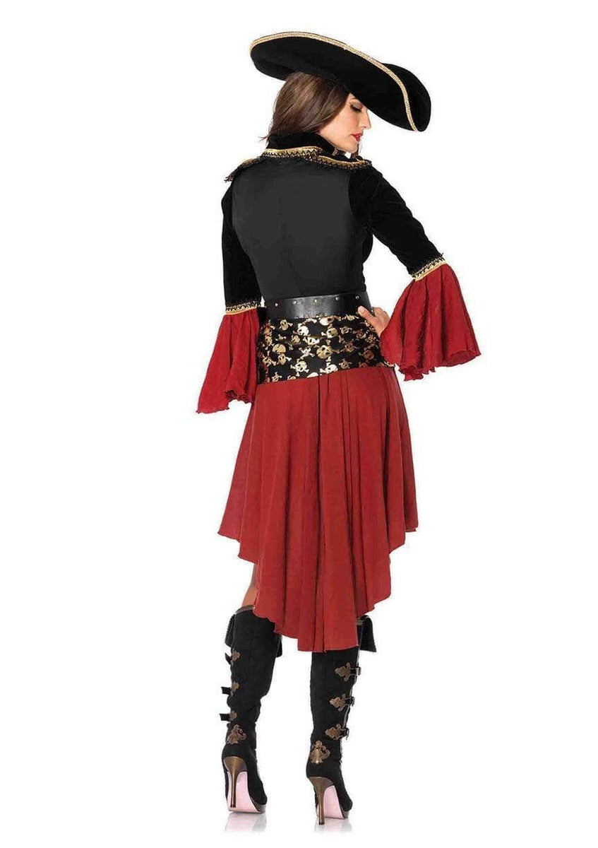Pirate Wench Captain Cruel Seas Hire Costume 2282