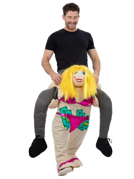 Novelty Buck's Party Costume Piggyback Stripper 