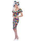 Women's 80's Costume Rubik's Cube Dress 