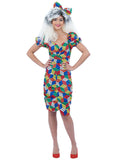 Women's 80's Costume Rubik's Cube Dress 