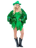 Festival Disco Jacket Green Tinsel 