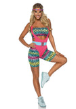 Aerobics Cardio Cutie 80's Womens Costume