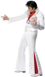 White Elvis Jumpsuit Costume with American Eagle
