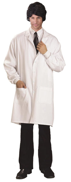 White Lab Coat Doctor Scientist Adult Costume