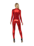 Miss Whiplash Red Halloween Costume Devil Bodysuit