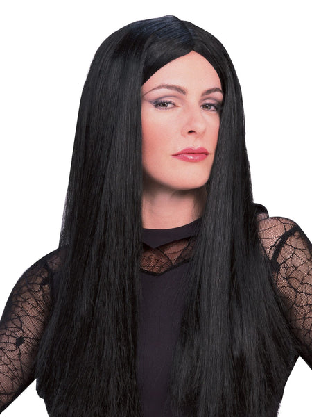 Morticia Wig Halloween Addams Family Costume Accessory