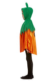 Kids pumpkin cape side