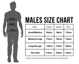 Mens Size Chart - Safari Suit