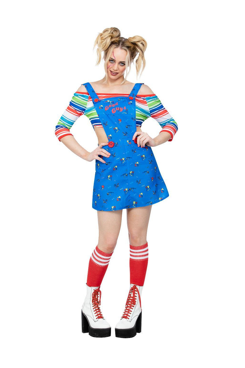 Chucky Women's Costume: Killer Style for Halloween Fun