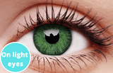 Fusion YELLOW Green Contact Lenses Light Eyes