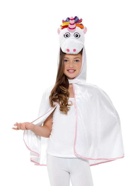 Unicorn Cape White & Pink