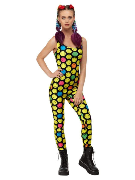 Smiley Multi-Coloured Adult Unitard