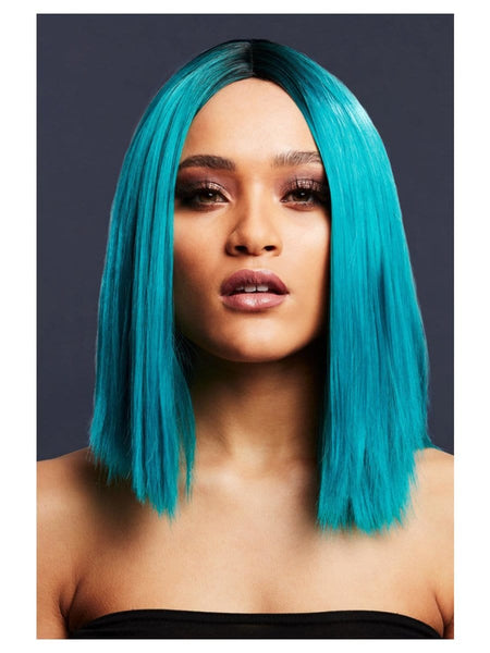 Teal Heat Resistant Wig