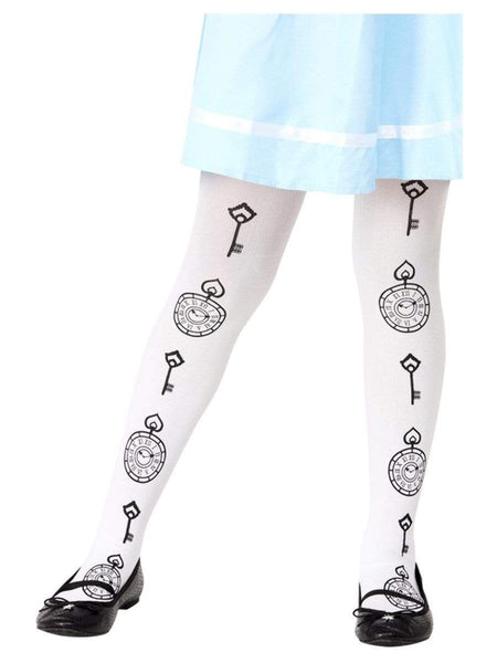 Wonderland Key Tights for Girls