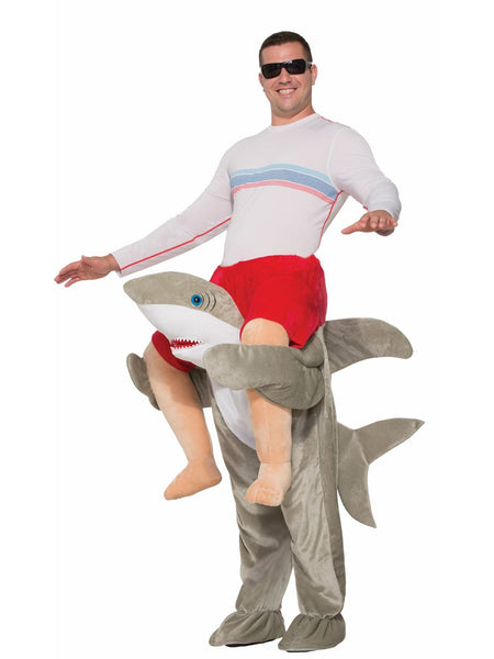 Shark Piggy Back Adult Novelty Costume