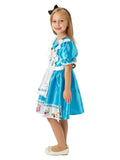 Alice in Wonderland Deluxe Girl's Costume Side view Brisbane