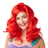 Ariel The Little Mermaid Adult Red Wig Accessory