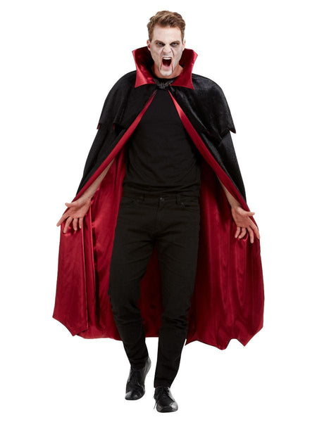 Deluxe Vampire Cape in Black with Red Lining