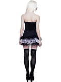 Fever skeleton tutu costume back