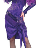 Flapper Fabulous Purple Women Costume legs