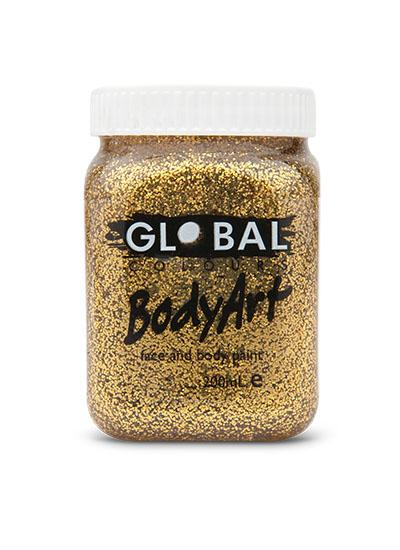 Gold Glitter Body and Face Paint 200ml