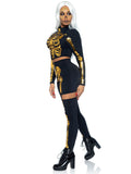 Golden Skeleton Halloween Costume side