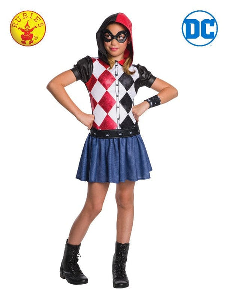 Harley Quinn DC Superhero Girls Hoodie Costume