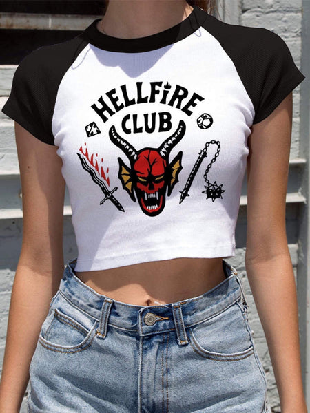 Hellfire Club Ladies Crop Top