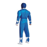 Power Rangers Mighty Morphin Blue Ranger Adult Costume back