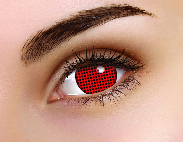 Coloured Contacts Red Screen 