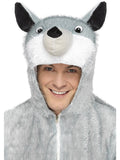 Big Bad Wolf Adult Onesie Costume hood