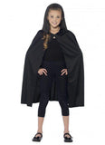 Costumes Chlidren - Black Hooded Children's Cape