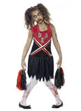 Costumes Girls - Zombie Cheerleader Children's Halloween Costume