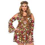 Costumes Women - 1960s Starflower Hippie Women's Plus Size Costume