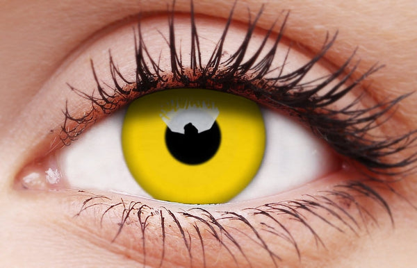 Contact Lenses Glow Yellow