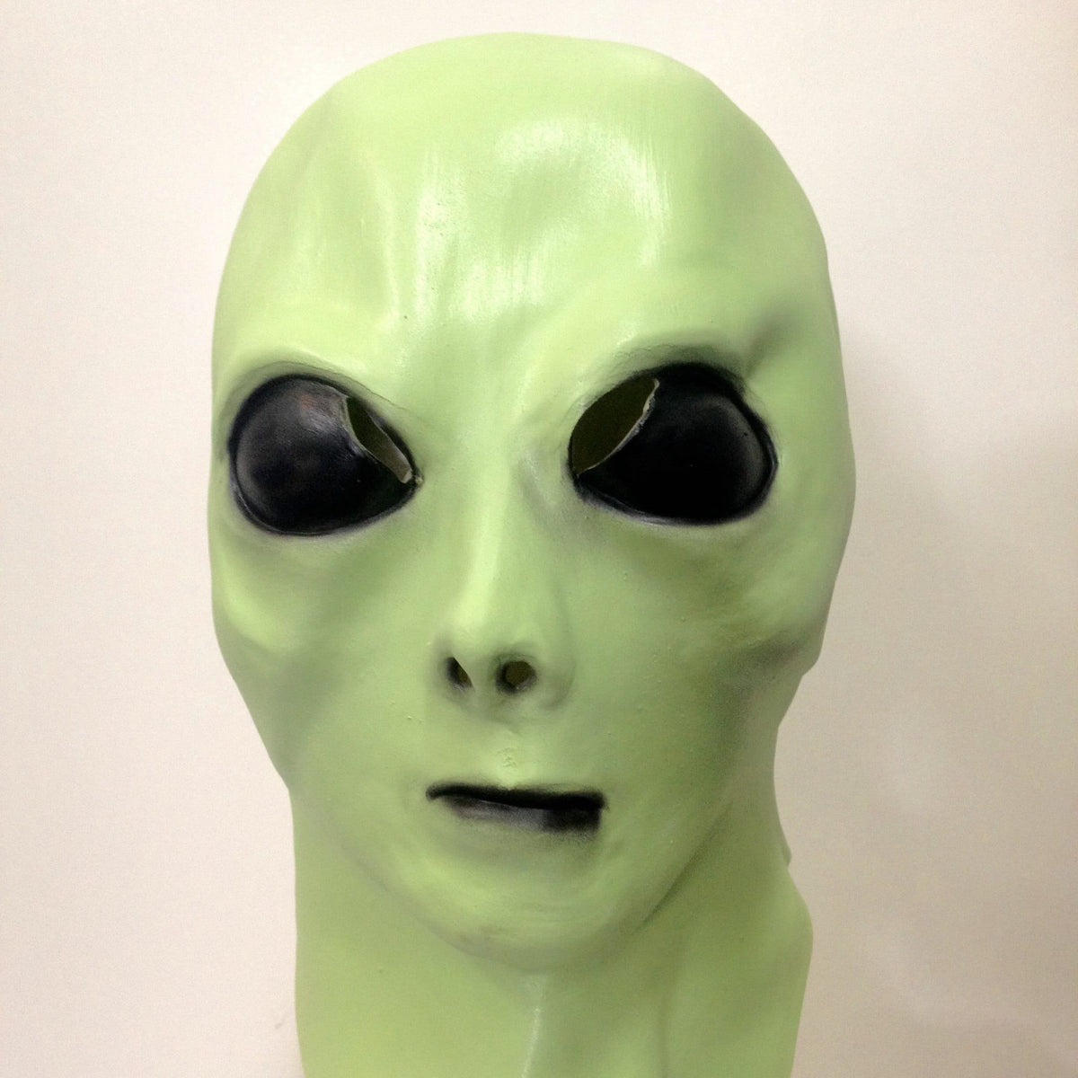 Alien Big Eye UFO Latex Mask Glow In The Dark