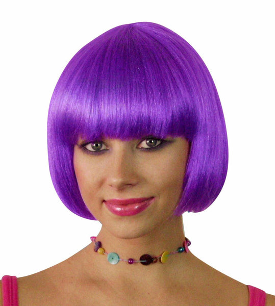 Short Purple Bob Wig 